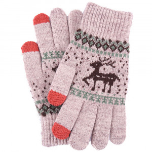 Manusi Touchscreen - Techsuit Raindeer Woolen (ST0002) - Khaki - Img 3