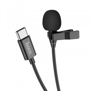 Microfon pentru Telefon cu Mufa Type-C - Hoco (L14) - Black - Img 1