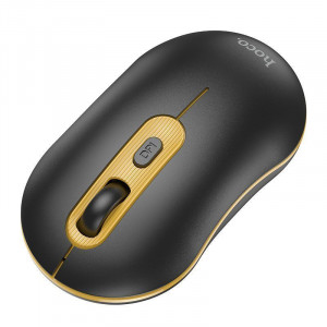 Mouse Wireless 1000-1600 DPI - Hoco (GM21) - Black / Yellow - Img 2