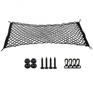 Organizator Auto Portbagaj Tip Plasa 90x40cm - Techsuit (CO-V1) - Black - Img 1