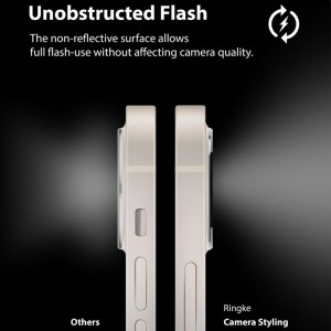 Protectie Camera pentru iPhone 12 - Ringke Camera Styling - Black - Img 4