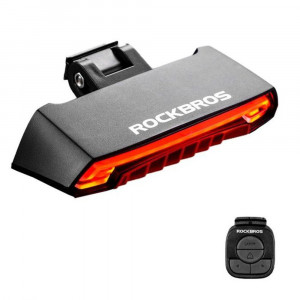 Stop pentru Bicicleta 2000mAh, 80lm - RockBros (LKWD-R1) - Black - Img 1