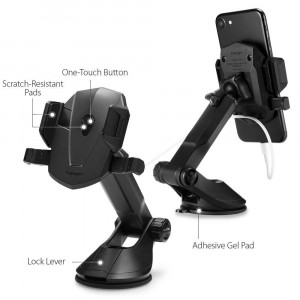 Suport Auto Bord / Parbriz - Spigen Automatic Lock (TS35) - Black - Img 3