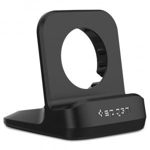 Suport de Birou pentru Apple Watch 4 / 5 / 6 / 7 / 8 / SE (38 / 40 / 41 / 42 / 44 / 45mm) - Spigen (S350) - Black - Img 1