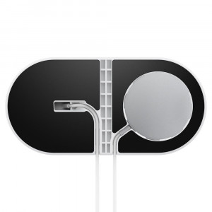 Suport pentru Incarcator MagSafe, Apple Watch - Spigen MagFit Duo - Black - Img 4