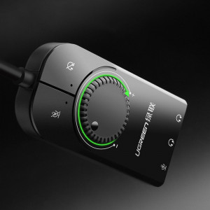 Adaptor Audio OTG USB la 3x Jack - Ugreen (40964) - Black - Img 3