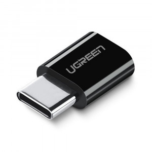 Adaptor OTG Micro-USB la Type-C Q.C. 5V - Ugreen (30391) - Black - Img 1