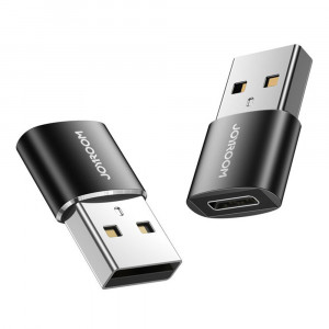 Adatptor Type-C la USB, cu Functia OTG (set 2) - JoyRoom (S-H152) - Black - Img 1