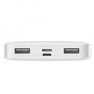 Baterie externa 10000mAh, 15W - Baseus Bipow Digital Display (PPBD050002) - White - Img 3