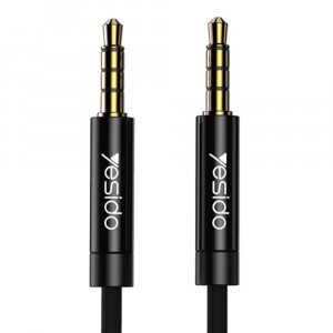Cablu Audio Jack la Jack 1m - Yesido (YAU-14) - Black - Img 2