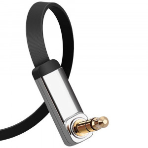 Cablu Audio Jack la Jack 2m - Ugreen Flat Design (10599) - Black - Img 3