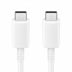 Cablu de Date Type-C to Type-C Fast Charging 5A, 1.8m - Samsung (EP-DX510JWEGEU) - White (Blister Packing) - Img 2