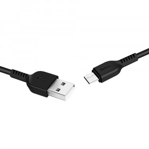 Cablu de Date USB-A la Type-C 10W, 2A, 1m - Hoco Easy Charged (X13) - Black - Img 1