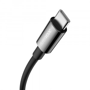 Cablu de Date USB la Type-C 65W, 2m - Baseus Superior Series (CAYS001001) - Black - Img 3
