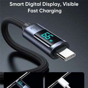 Cablu de date USB la Type-C 66W, 1.2m - JoyRoom (S-AC066A16) - Black - Img 2