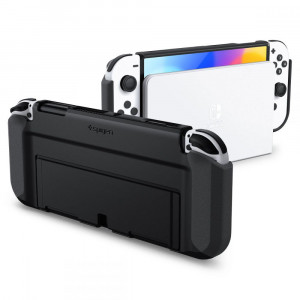 Carcasa pentru Nintendo Switch OLED - Spigen Thin Fit - Black - Img 4