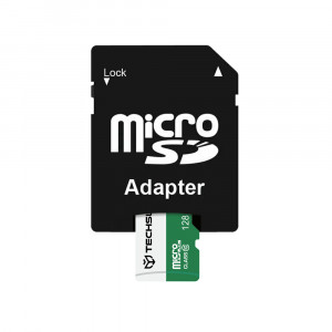 Card de Memorie MicroSDXC 128GB + Adaptor - Techsuit - Black - Img 4