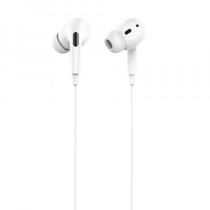 Casti Audio Stereo Lightning cu Microfon, 1.2m - Hoco (M1 Pro) - White - Img 4