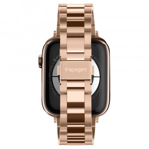 Curea pentru Apple Watch 1 / 2 / 3 / 4 / 5 / 6 / 7 / 8 / SE (38 / 40 / 41mm) - Spigen Modern Fit - Rose Gold - Img 4