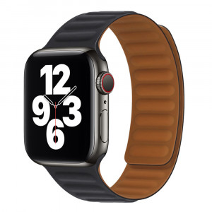 Curea pentru Apple Watch 1 / 2 / 3 / 4 / 5 / 6 / 7 / SE / 8 (38 / 40 / 41mm) - Techsuit Watchband (W035) - Negru - Img 1
