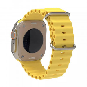 Curea pentru Apple Watch 1 / 2 / 3 / 4 / 5 / 6 / 7 / SE / 8 (38 / 40 / 41mm) - Techsuit Watchband (W038) - Yellow - Img 2