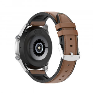Curea pentru Samsung Galaxy Watch (46mm) / Gear S3, Huawei Watch GT / GT 2 / GT 2e / GT 2 Pro / GT 3 (46 mm) - Techsuit Watchband 22mm (W007) - Brown - Img 2