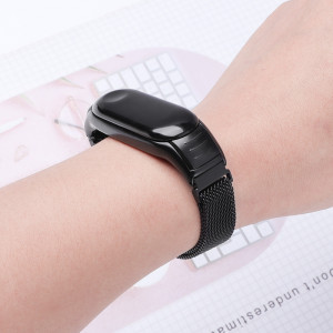 Curea pentru Xiaomi Mi Band 5 / 5 NFC / 6 / 6 NFC / Amazfit Band 5 - Techsuit Watchband (W019) - Black - Img 2
