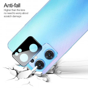 Folie Camera pentru Oppo Reno7 5G / Find X5 Lite 5G - Mocolo Silk HD PRO Camera Glass - Black - Img 4