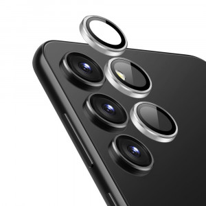 Folie Camera pentru Samsung Galaxy S23 / S23 Plus - ESR Lens Protector Tempered Glass - Silver - Img 2