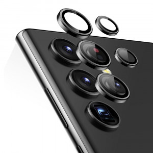 Folie Camera pentru Samsung Galaxy S23 Ultra - ESR Lens Protector Tempered Glass - Black - Img 2