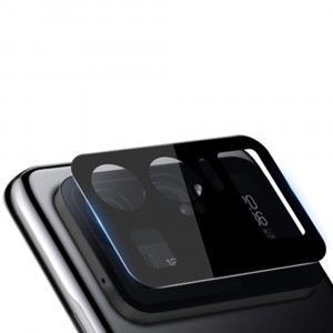 Folie Camera pentru Xiaomi Mi 11 Ultra - Mocolo Silk HD PRO Camera Glass - Black - Img 1