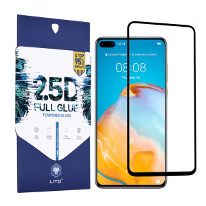 Folie protectie telefon Huawei P40 - Lito 2.5D FullGlue Glass - Black - Img 1