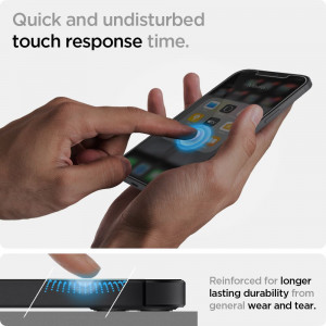 Folie protectie telefon iPhone 12 mini - Spigen Glas.TR Slim - Clear - Img 2