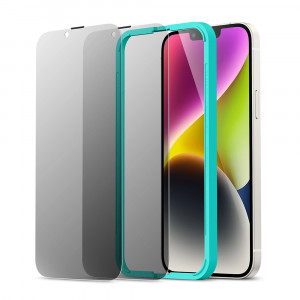 Folie protectie telefon iPhone 13 / 13 Pro / 14 (set 2) - ESR Screen Shield - Privacy - Img 1