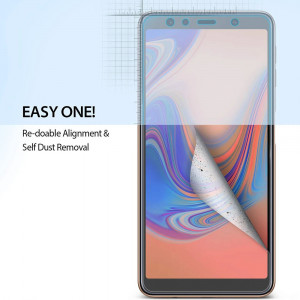 Folie protectie telefon Samsung Galaxy A7 2018 (set 2) - Ringke Dual Easy Full - Clear - Img 4