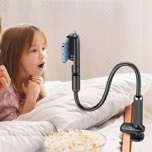 Hoco - Desk Holder Lazy Stand (HD4) - Aluminium Adjustable 360° Arm with Clamp for Phone - Black - Img 4