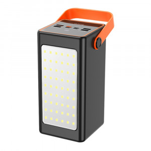 Hoco - Power Bank Super (J107) - 4xUSB, Type-C, Lightning, Micro-USB, Digital Display, LED Light, 3A, 90000mAh, 22.5W - Black - Img 3