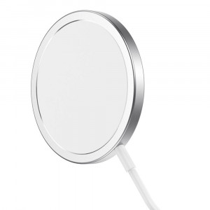 Hoco - Wireless Charger Original Series (CW30 Pro) - Fast Charging, for iPhone and TWS Headsets, 3A, 15W - Silver - Img 4