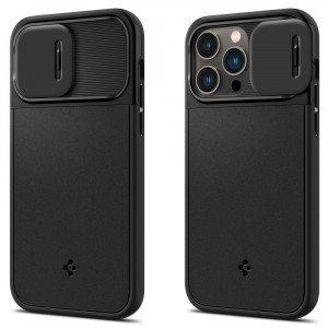 Husa iPhone 14 Pro - Spigen Optik Armor Mag - Black - Img 2
