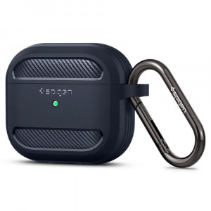 Husa pentru Apple AirPods 3 - Spigen Rugged Armor - Grey - Img 1