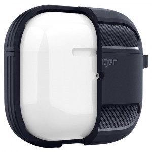 Husa pentru Apple AirPods 3 - Spigen Rugged Armor - Grey - Img 4