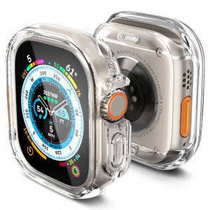 Husa pentru Apple Watch Ultra - Spigen Ultra Hybrid - Crystal Clear - Img 1