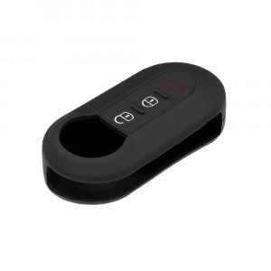 Husa pentru cheie Fiat 500, Punto, Panda/Lancia Ypsilon - Techsuit Car Key Case (1006.02) - Black - Img 4