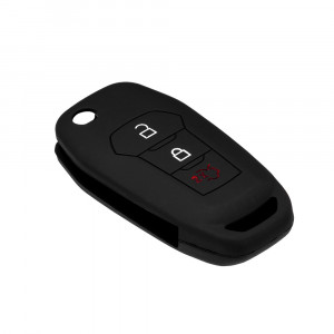 Husa pentru cheie Ford F-150, Figo, F-250, Ranger, F-350 - Techsuit Car Key Case (1011.07) - Black - Img 4