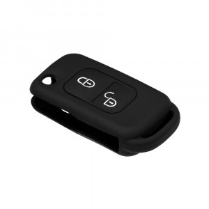 Husa pentru cheie Mercedes-Benz Viano, ML320, A, C, E-Class - Techsuit Car Key Case (1008.04) - Black - Img 4