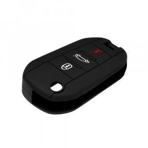 Husa pentru cheie Peugeot 2008, Citroen C4 Cactus - Techsuit Car Key Case (1002.04) - Black - Img 4