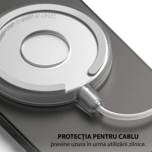 Husa pentru incarcator wireless - Ringke MagSafe - Matte Clear - Img 4