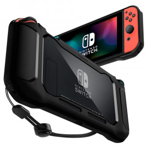 Husa pentru Nintendo Switch - Spigen Rugged Armor - Black - Img 1