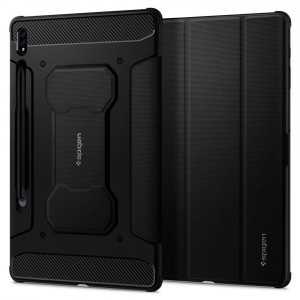 Husa pentru Samsung Galaxy Tab S7 / S8 11.0 inch - Spigen Rugged Armor Pro - Black - Img 3