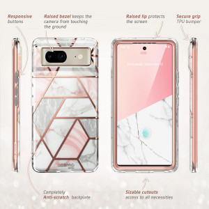 Husa telefon Google Pixel 7 - I-Blason Cosmo - Marble - Img 2